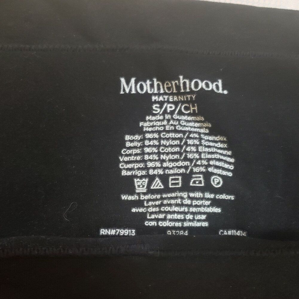 Motherhood NWT maternity black leggings - sz Small - Picture 4 of 4